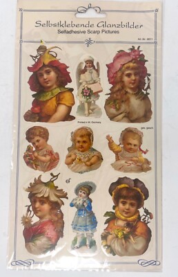 Vintage 2000 Victorian Era Stickers by Selbstklebende Glanzbilder Germany