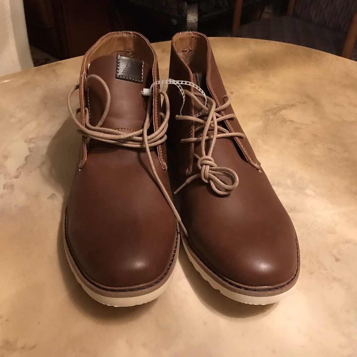 NWOB ALDO Laird Brown Leather Soft Toe Men display picture 3
