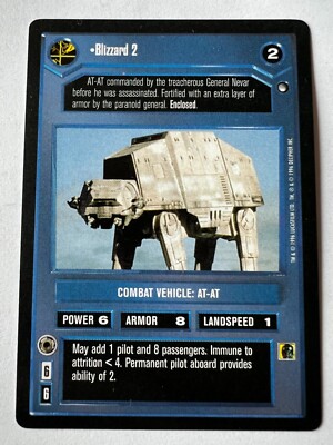 Star Wars CCG Decipher Hoth Blizzard 2 BB LP/NM