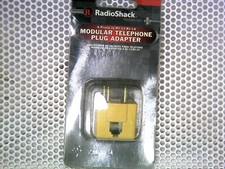 RadioShack 4-Prong To RJ-11 RJ-14 Modular Phone Plug Adapter 2790023 NEW 279-023