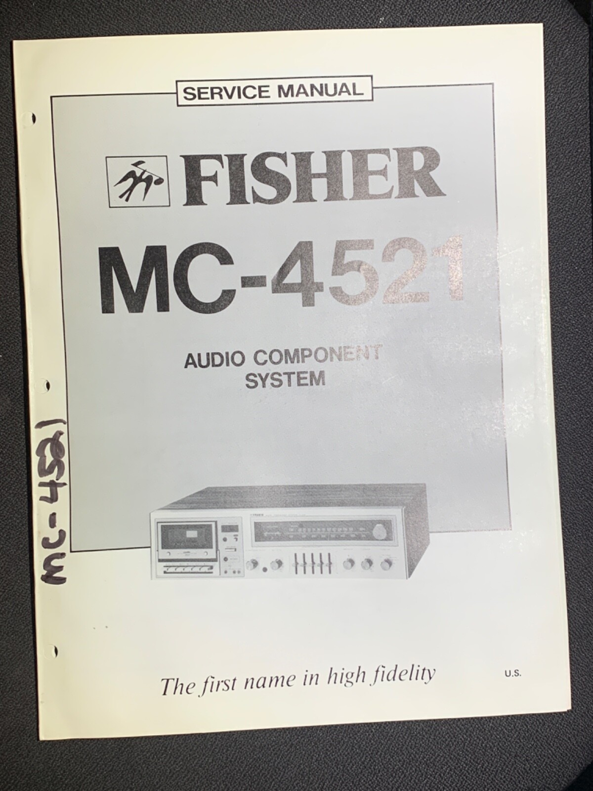 Fisher MC-4521 Audio Component System Service Manual Original