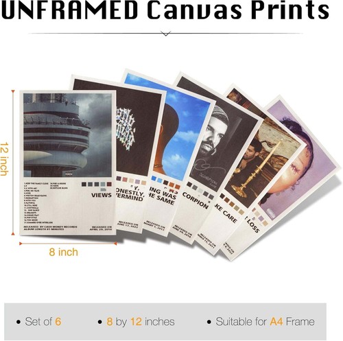 QTH Poster Set of 6 Album Cover Posters 8 by 12 inch Music Posters for Room Aest - Picture 4 of 4