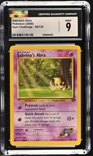 Sabrina's Abra (Unlimited) graded CGC 9 for sale on eBay