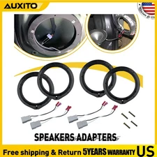 For Honda Accord 2010-17 Car Door 4 Speaker Wire Harness Adapter Spacer Rings B