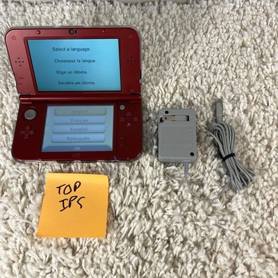 Nintendo  New  3DS XL Metallic Red Handheld Console System RED-001 Top IPS Works