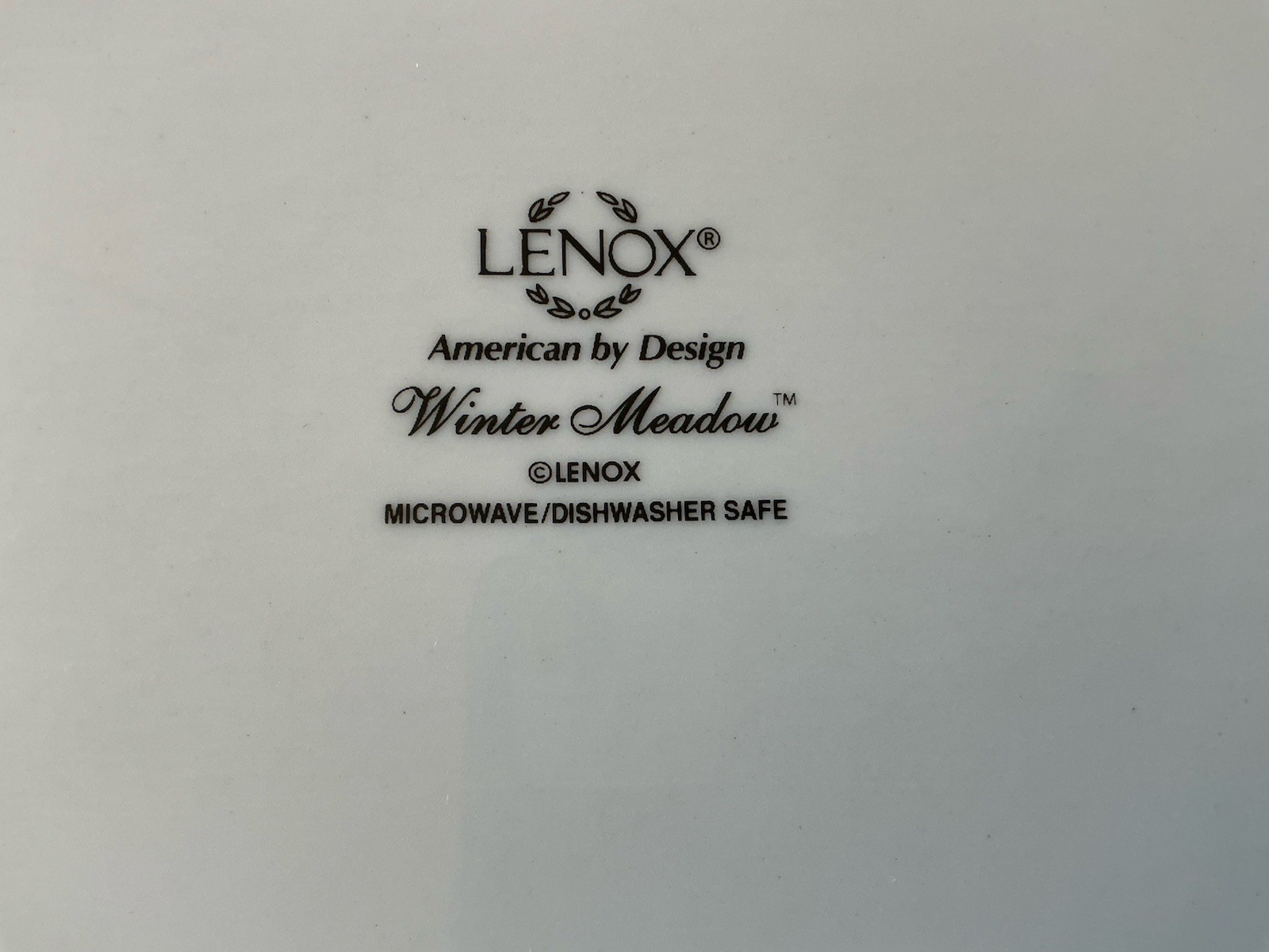 Lenox Winter Meadow serving tray EUC