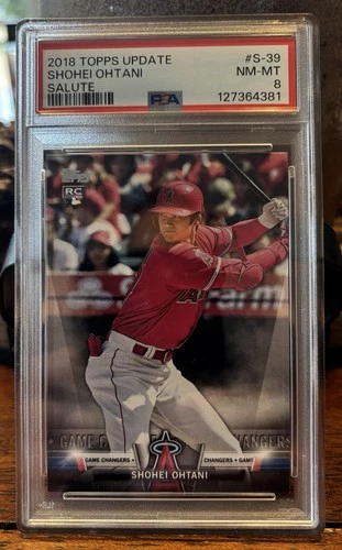 2018 Topps Update Salute #S-39 Shohei Ohtani PSA 8