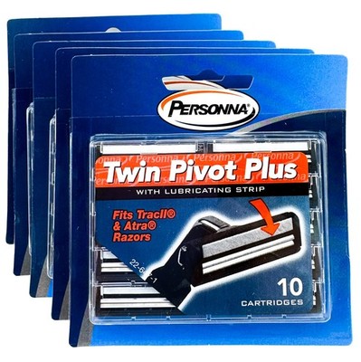 50 Personna Pivot Plus Blades for Trac II & Atra Compatible Razors Made in US