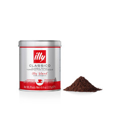 Illy Ground Coffee Espresso - 100 Arabica Coffee Ground Classico Medium Roast