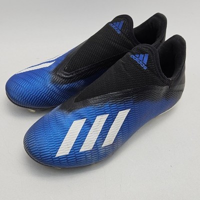 Adidas X 19.3 LL FG Laceless Soccer Cleats Blue Black EG7178 Mens 8.5