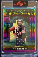 2025 Leaf Glory of the Game Jim McMahon Holo Rainbow Game Used Patch 1/15 Bears