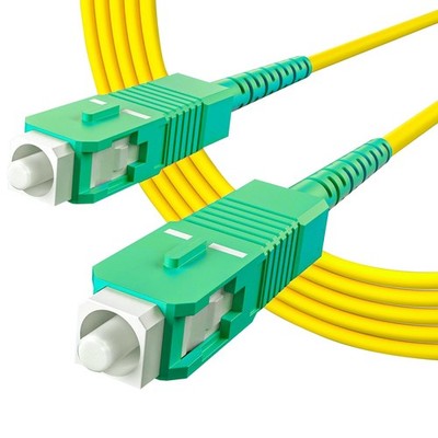 OS2 SC/APC zu SC/APC Simplex LWL Patchkabel 15meter, 9/125 Singlemode Glasfas...