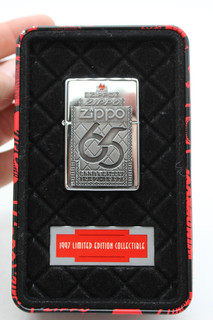 F Vintage 1997 LTD Edition Zippo 65th Anniversary Set Boxed Complete Sparking