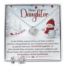 To My Daughter Necklace Father to Daughter Birthday Christmas Gift from Dad