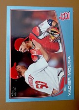 Topps Yadier Molina #4 St. Louis Cardinals Baseball MLB Wal Mart Blue Border
