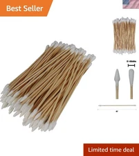 100 American-Made 6 Inch Cotton Swabs for Precision Weapon Cleaning