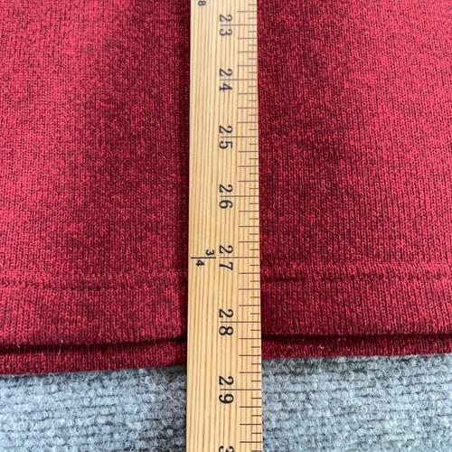 Suéter Izod Cuarto Cremallera Hombres L Rojo Manga Larga Polar Pullover Cuello Simulado Clásico - Imagen 8 de 8