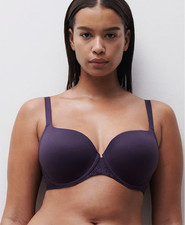 Chantelle 36DDD Norah Comfort Smooth Sweetheart T-Shirt Bra NWOT 13FN0 Violet