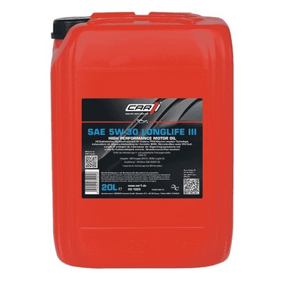 CAR1 Motorenöl SAE 5W-30 Longlife III 20 Liter High Performance Motor öl