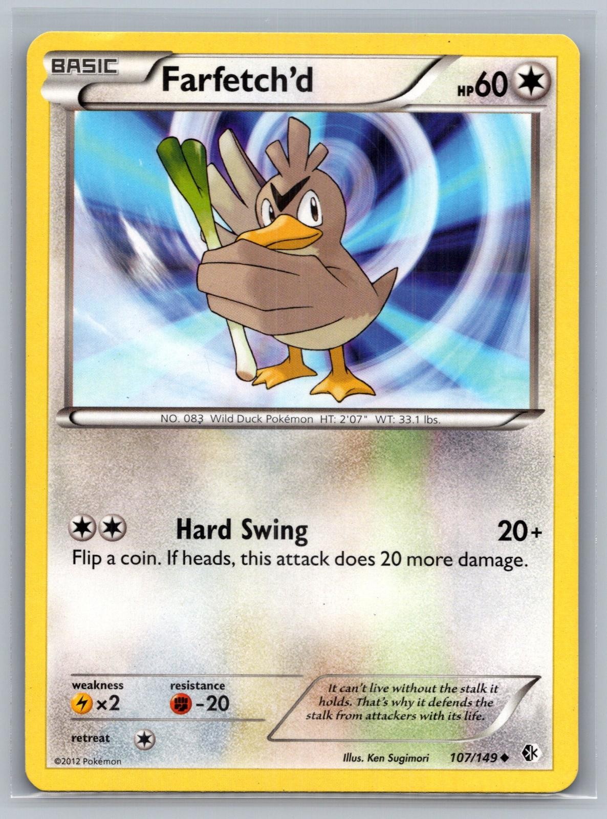 Farfetch'd 107/149 Uncommon Boundaries Crossed Pokemon Lightly Played