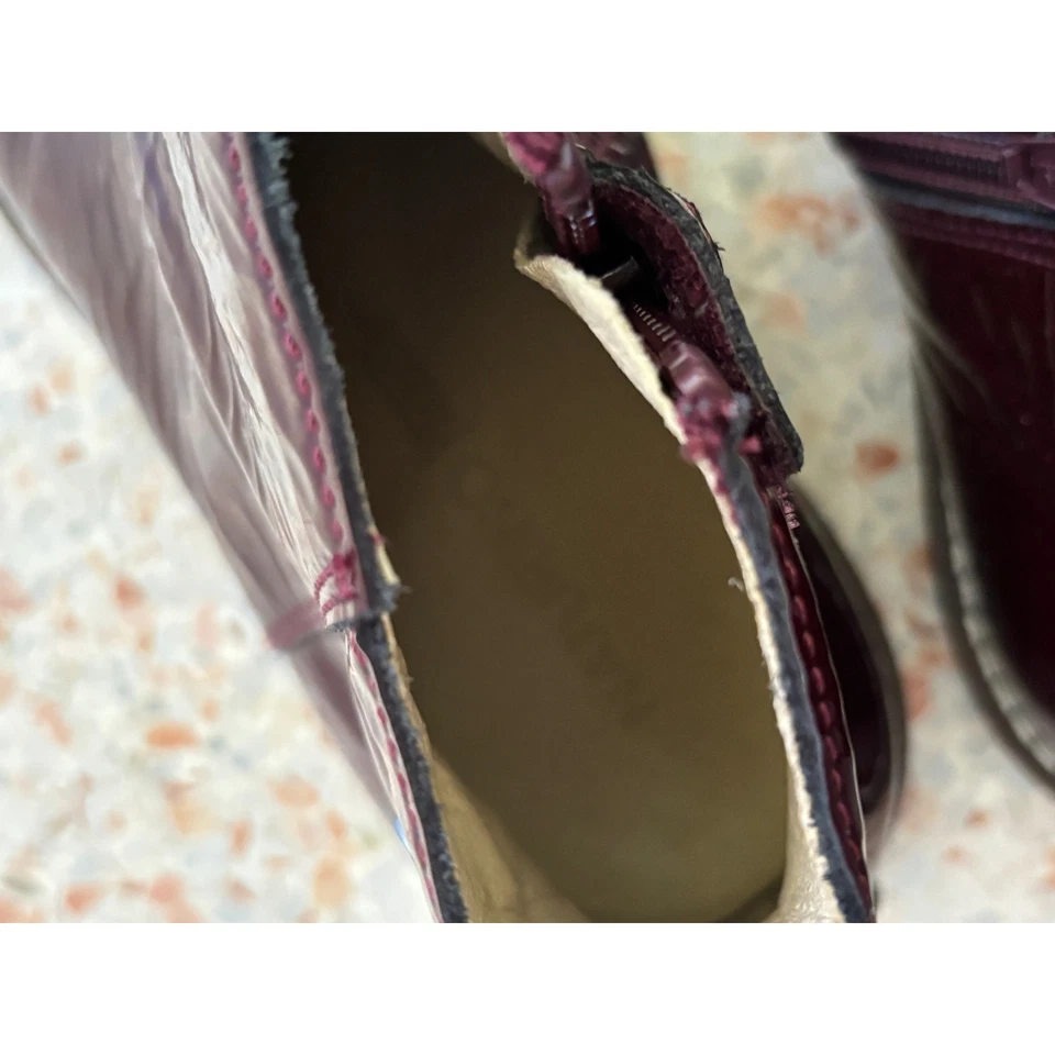 Botas Naturino Niños Dasie Charol Borgoña Talla 31 EE. UU. 13,5 Foto 4 de 4