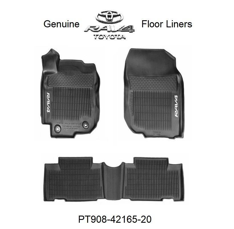 Toyota Rav4 OEM All Weather Floor Liners 3pc Set for sale online