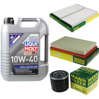 INSPEKTIONSKIT FILTER LIQUI MOLY ÖL 5L 10W-40 für Hyundai Accent II LC 1.3 1.5