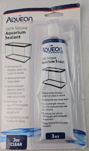Aqueon Silikon Aquarium Dichtstoff klar 3 Unzen 100 % Silikon. Neu im Paket (A)