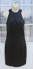 The Limited Cocktail Dress-A Line Satin Little Black Dress Size 0 Sleeveless