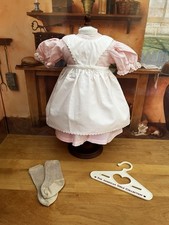 American Girl Kirsten Birthday Outfit APRON DRESS Accessories Pleasant Co. 1991