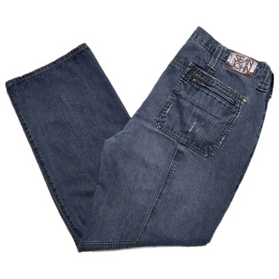 VTG Sean John Baggy Jeans Mens 42x34 8 Pocket Blue Skater Grunge Wide Leg Y2K