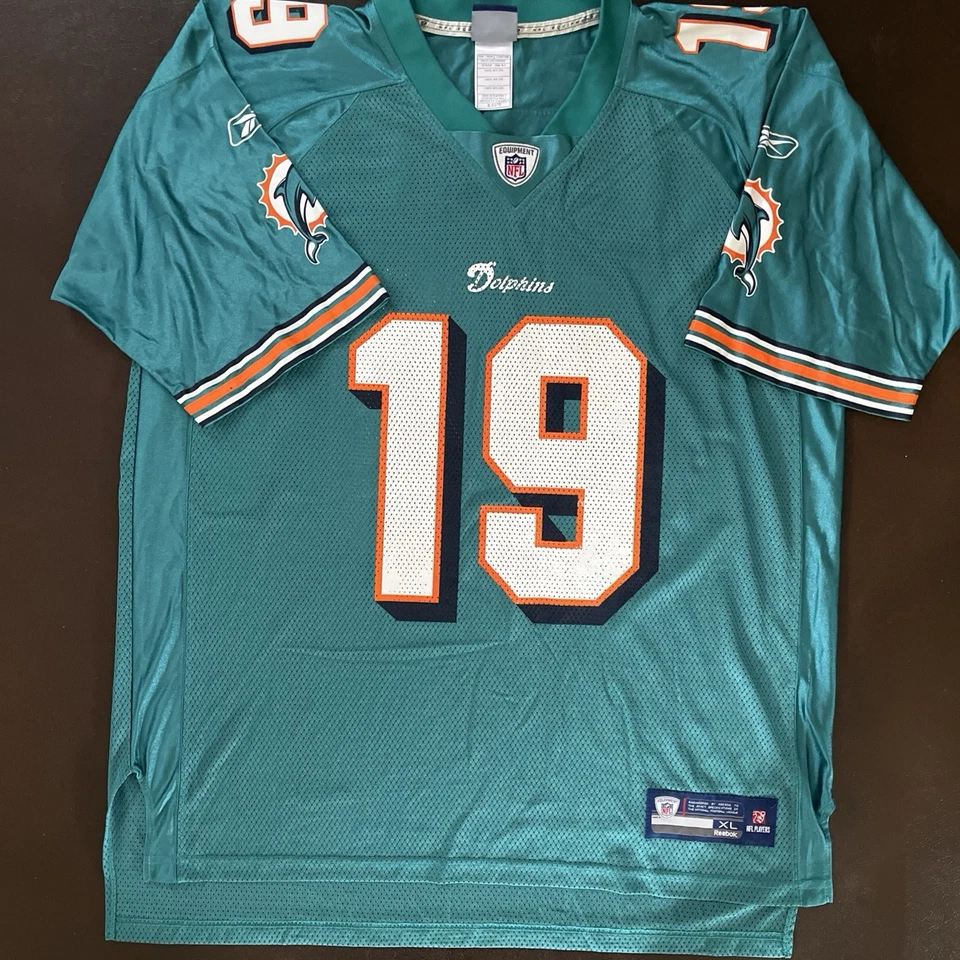 MIAMI DOLPHINS BRANDON MARSHALL ON FIELD REEBOK JERSEY SIZE XL BJR - Image 4 of 4