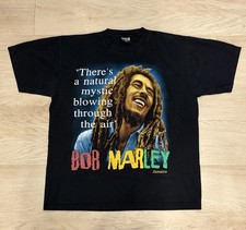 VTG 90s Bob Marley Jamaica Natural Mystic Double Sided T Shirt Men's Size XL