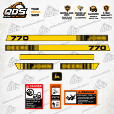 Fits John Deere 770 Compact Tractor Decal Kit Safety Labels Laminated Vinyl