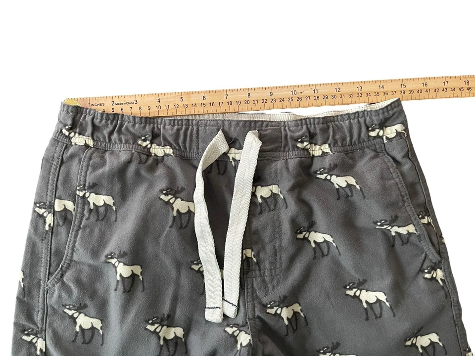 ABERCROMBIE FITCH Junior Girls/Boys Winter Moose Pajama Pants Size Large - Image 3 of 4