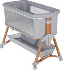 5 in 1 Baby Bassinet, 6 Height Adjustable Bedside Bassinet for Baby, Rocking Cri