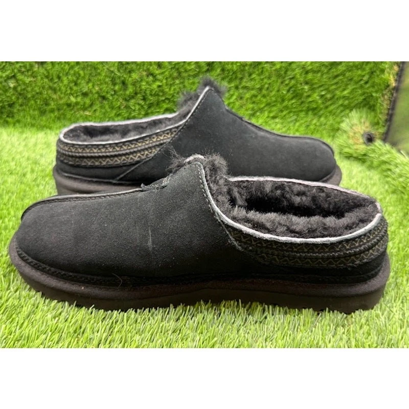 Мужские черные замшевые шерстяные тапочки UGG Neuman 1113631 — размер 7 - Изображение 3 из 4