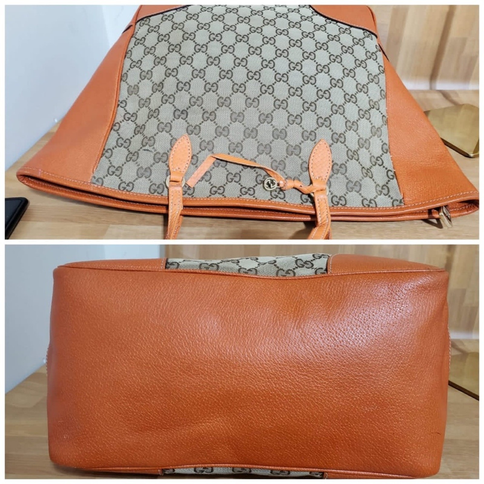 Authentic GUCCI Monogram Medium Bree Zippered Sho… - image 8