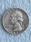 1957D Washington Quarter, Silver (0.900 silver, 0.100 copper)