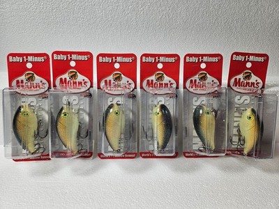 Mann's Bait Company Baby 1- (6 lures of Bronze/Melon)