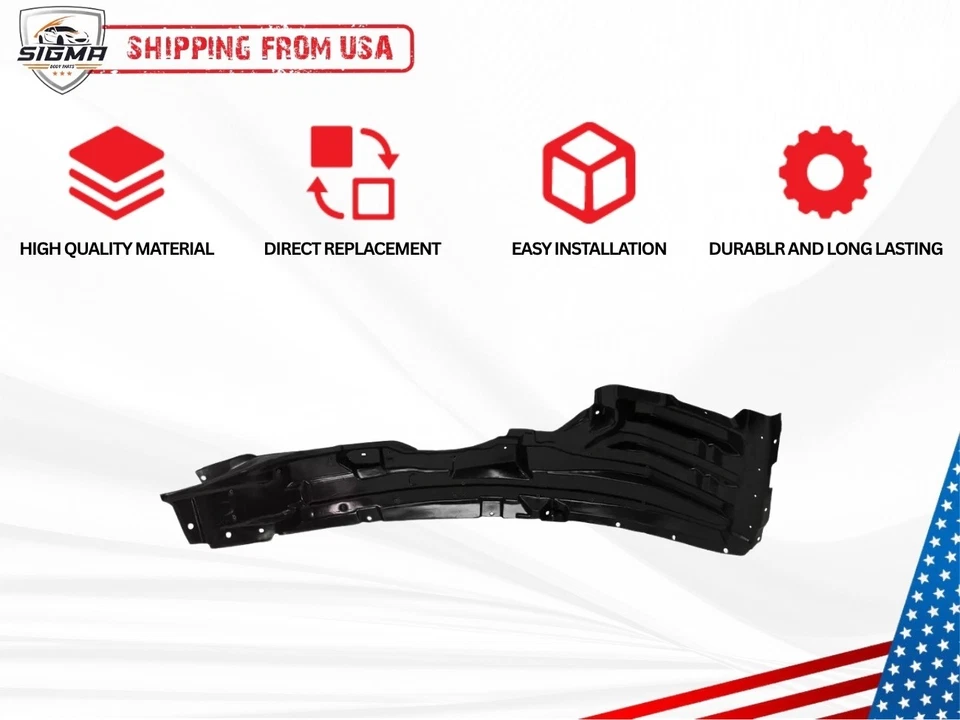 Forro interior del guardabarros delantero izquierdo para Mitsubishi Outlander 2014-2020 Foto 2 de 4