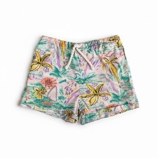 Vintage 80  s Shorts Energie bi currants Cotton Tropical Drawstring Shorts Large