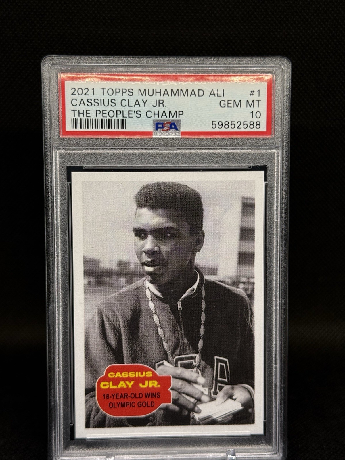 Topps 2021 Muhammad Ali The People's Champ #1 Cassius Clay Jr PSA 10