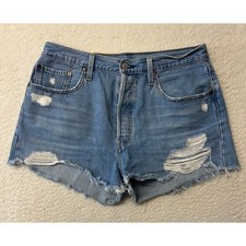 Levis Womens 501 Denim Shorts Size 32