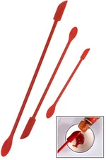 3 Tool Jar and Bottle Scraper Set - Long Spatula and Flexible Scoop Combos