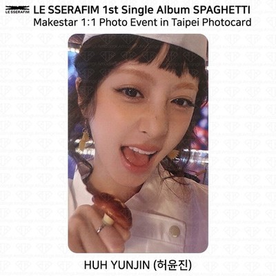 lesserafim SPAGHETT makestar 台北トレカ ５枚セット LE SSERAFIM 1st Single SPAGHETTI Makestar 1:1 Photo Event In