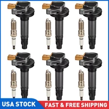 6X Ignition Coil And 6X Iridium Spark Plugs For Ford F-150 Transit 3.5L UF646