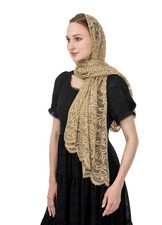 Rectangular Chapel Veil Scarf Catholic Church Veils Mantilla Wrap Shawl Mass He