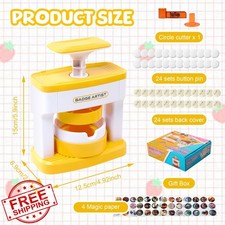 Button Maker Machine 55mm Pin Badge DIY Punch Press Kit 48 Parts