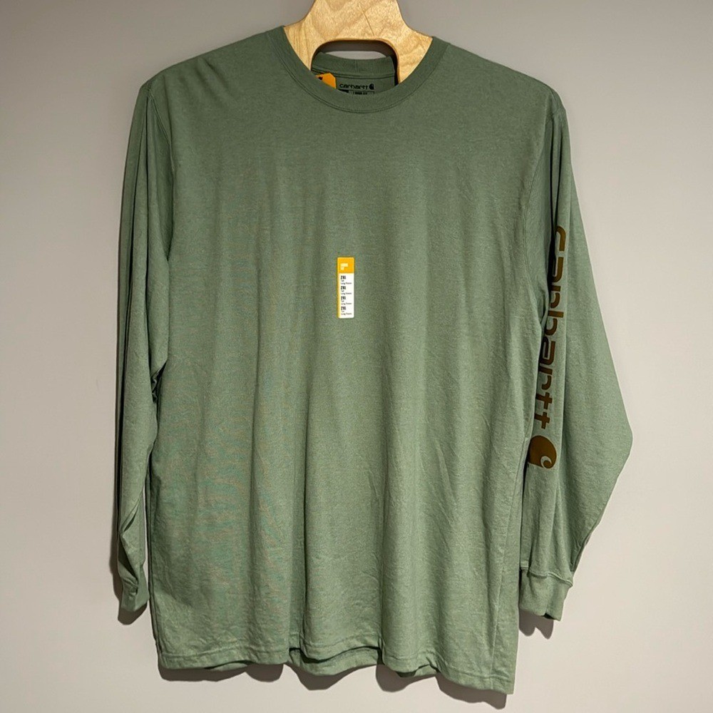 Carhartt Loose Fit Heavyweight Long-Sleeve Logo Sleeve Graphic T-Shirt 2XL NWT thumbnail 2
